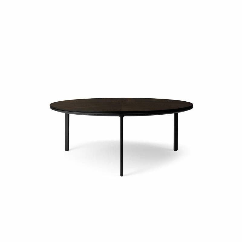 VIPP 425 // COFFEE TABLE - BEISTELLTISCH, Ø90, EICHE DUNKEL FURNIERT von VIPP