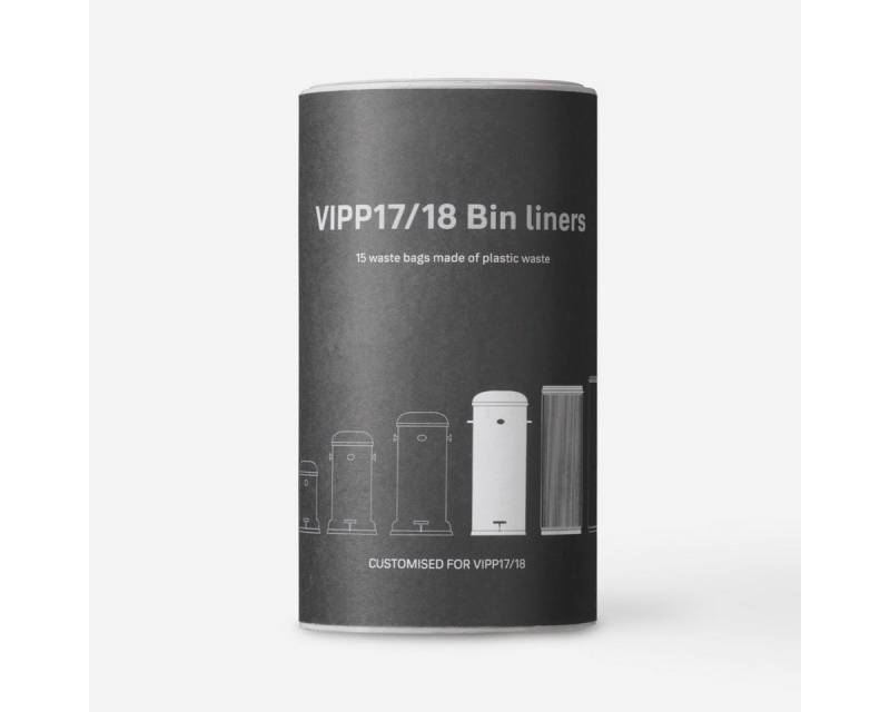 VIPP Müllbeutel 17 und 18 Abfallbeutel für Treteimer recycelt, Passend für 20l bis 30l Vipp Eimer von VIPP