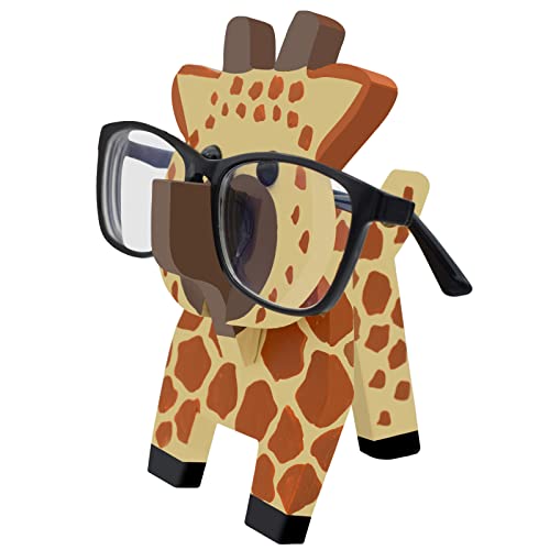 VIPbuy Giraffe geformt Brillenhalter, 3D Holz Puzzle Tier Brillenständer Haustiere Brillenhalter Sonnenbrillenständer Geschenke Home Office Schreibtisch Dekor von VIPbuy