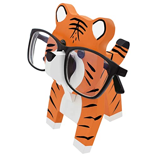 VIPbuy Tiger Holz Brillenhalter, 3D Holzpuzzle Brillenständer Tier Brillenhalter Sonnenbrille Display Rack Geschenke Home Office Schreibtisch Dekor von VIPbuy