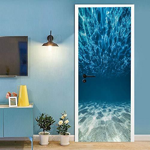 3D Türtapete Selbstklebend Türposter - Unterwasser - Türaufkleber Türfolie PREMIUM PVC Wasserfest Wandtattoo Für Schlafzimmer Wohnzimmer Tür Dekoration Tapete 86 x 200 cm von VIRANDA