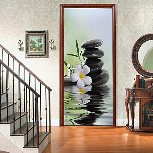 VIRANDA Türtapete 3D Selbstklebend TürPoster - Steine und Blumen - Fototapete Türfolie Abnehmbar Wandtapete Schlafzimmer Türaufkleber 77 x 200 cm VIRANDA Türtapete 3D Selbstklebend TürPoster - Steine und Blumen - Fototapete Türfolie Abnehmbar Wandtapete Schlafzimmer Türaufkleber 77 x 200 cm von VIRANDA