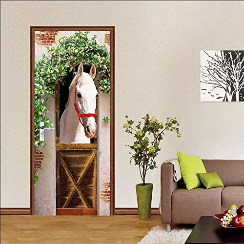 VIRANDA 3D Türtapete Selbstklebend Türaufkleber - Pferd - Türfolie Poster PVC Wasserdichte Umweltschutz Tür Stickers 80 x 200 cm VIRANDA 3D Türtapete Selbstklebend Türaufkleber - Pferd - Türfolie Poster PVC Wasserdichte Umweltschutz Tür Stickers 80 x 200 cm von VIRANDA