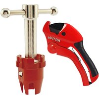 Satz Rohrschneider Plast Pc42 + Spundschlüssel Virax Satz Rohrschneider Plast Pc42 + Spundschlüssel Virax von VIRAX