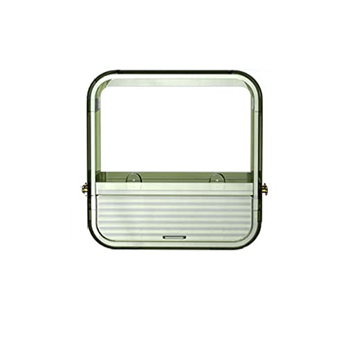 VIRAZE Badezimmerregal Kosmetik Aufbewahrungsbox Wandmontiertes Aufbewahrungsregal Großes Badezimmer-Hautpflege-Aufbewahrungsregal (Color : Green, Size : 40 * 12.4 * 42cm) von VIRAZE