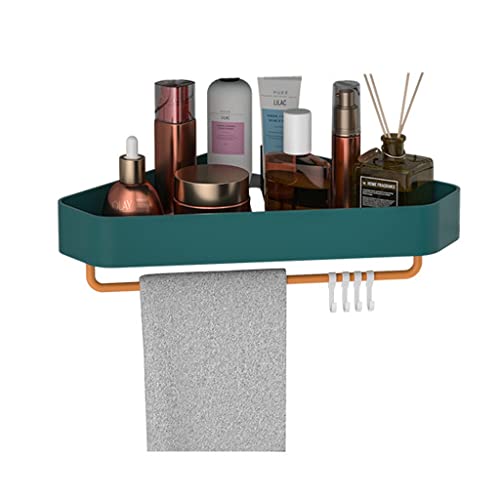 VIRAZE Badezimmerregal Wandregal Toilette Badezimmer Küche Badezimmer Aufbewahrungsregal Wandhängekorb Multifunktionale Aufbewahrung (Color : Green-b) von VIRAZE