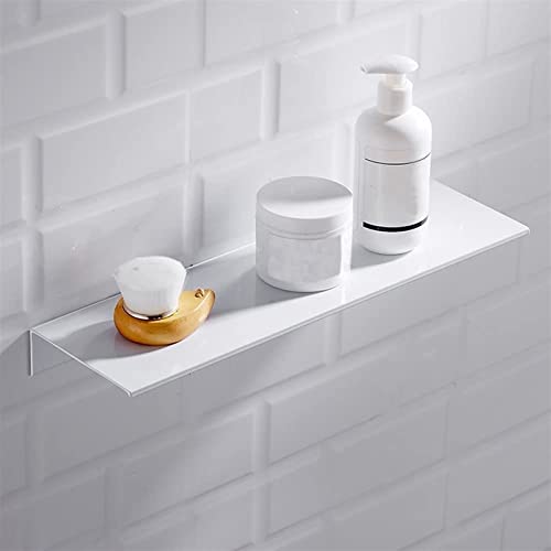 VIRAZE Nicht perforierter Raum Aluminium-Tablett-Lagerregal im Badezimmer Wandmontierte Küchenutensilien Badezimmer-Waschtisch-Spiegel-Lagerregal (Size : 30CM) von VIRAZE