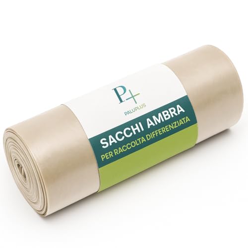 Virsus 30 transparente, strapazierfähige Müllbeutel, beige Rollen, 90 x 120 cm, 120 Liter von VIRSUS