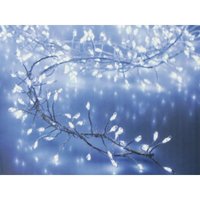 LED-Büschellichterkette Silberdraht, kaltweiß, 720 LEDs, 230V, IP44, 13,2m von POLLIN