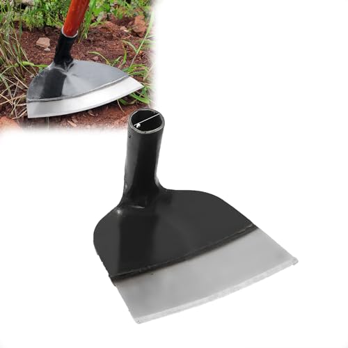 Schwere Stahl Gartenarbeit Unkraut Hacke, Edelstahl Bauernhof Hacke hohlen Kopf Garten Hacke, Garten Unkraut Hacke, Garten, Bauernhof und Hinterhof Hacken Werkzeuge (18.5cm) von VISIOLEX