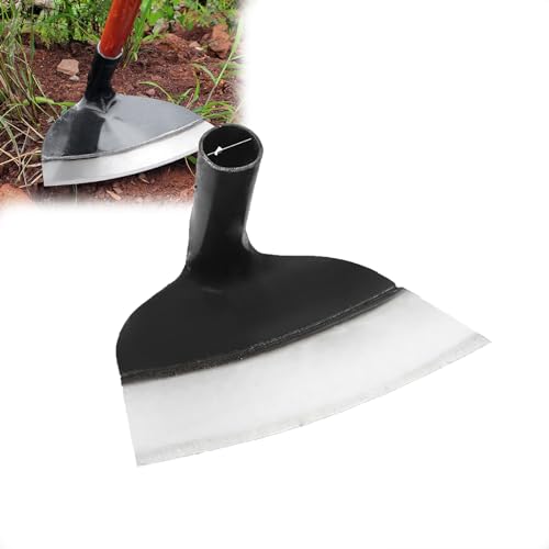 Schwere Stahl Gartenarbeit Unkraut Hacke, Edelstahl Bauernhof Hacke hohlen Kopf Garten Hacke, Garten Unkraut Hacke, Garten, Bauernhof und Hinterhof Hacken Werkzeuge (21cm) von VISIOLEX