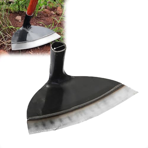 Schwere Stahl Gartenarbeit Unkraut Hacke, Edelstahl Bauernhof Hacke hohlen Kopf Garten Hacke, Garten Unkraut Hacke, Garten, Bauernhof und Hinterhof Hacken Werkzeuge (28.5cm) von VISIOLEX