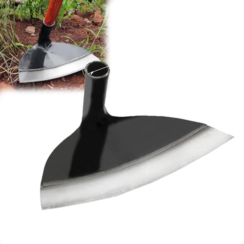 Schwere Stahl Gartenarbeit Unkraut Hacke, Edelstahl Bauernhof Hacke hohlen Kopf Garten Hacke, Garten Unkraut Hacke, Garten, Bauernhof und Hinterhof Hacken Werkzeuge (31.5cm) von VISIOLEX