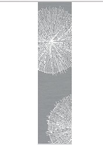VISION S 84557 Schiebegardine Creston I halbtransparent Bambusoptik 260x60 cm, Farbe:grau von Vision S