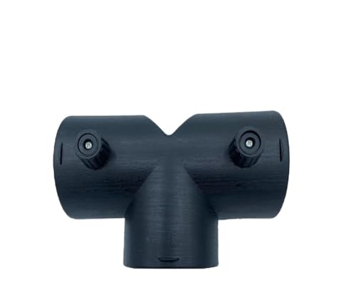 VISIYUBL 60mm/75mm Auto Heizung Air Vent Kanal YT Stück Auspuff Stecker W/Dual Regelventil Klappe fit for Webasto Diesel Standheizung(60T-SFM) von VISIYUBL