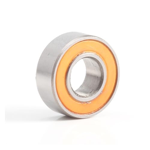 VISIYUBL MR105RS Lager ABEC-3 (10 Stück) 5 x 10 x 4 mm Miniatur-RC-Motor MR105-2RS Kugellager MR105 RS 2RS Orange versiegelt von VISIYUBL