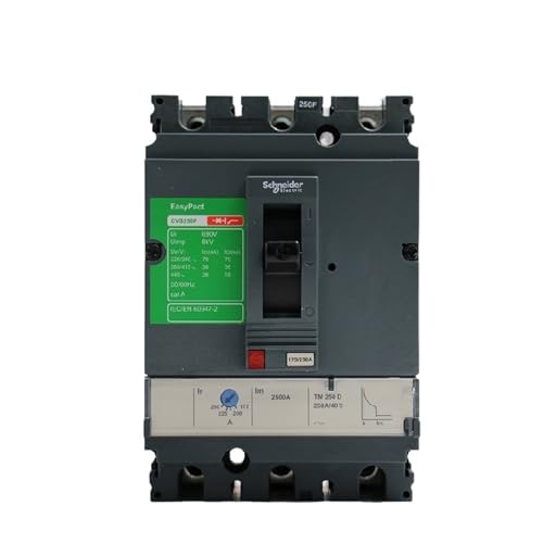 VISKEE Elektrischer Leistungsschalter mit geformtem Gehäuse MCCB CVS250F 3P TMD200A 250A 36KA Rms (Size : 3P, Color : 250A) von VISKEE
