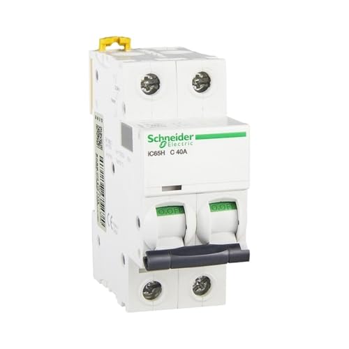 VISKEE Elektrischer Mini-Leistungsschalter IC65H 2p Typ C 1A - 63A 10kA MCB A9F28201-A9F28263 (Size : 2p, Color : 6A) von VISKEE
