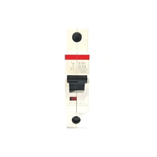 VISKEE Kleiner Leistungsschalter S201 1P D Typ 1A 2A 3A 4A 6A 10A 16A 20A 25A 32A 40A 50A 63A (Size : 1P, Color : 3A) von VISKEE