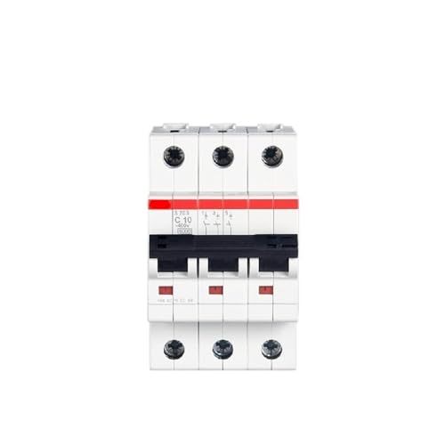 VISKEE Kleiner Leistungsschalter S203 3P TYP C 1A 2A 3A 4A 6A 10A 16A 20A 25A 32A 40A 50A 63A (Size : 3P, Color : 6A) von VISKEE