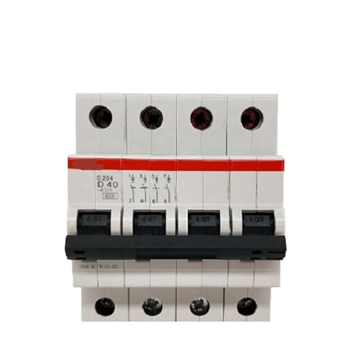 VISKEE Kleiner Leistungsschalter S204 4P D Typ 1A 2A 3A 4A 6A 10A 16A 20A 25A 32A 40A 50A 63A (Size : 4P, Color : 16a) von VISKEE
