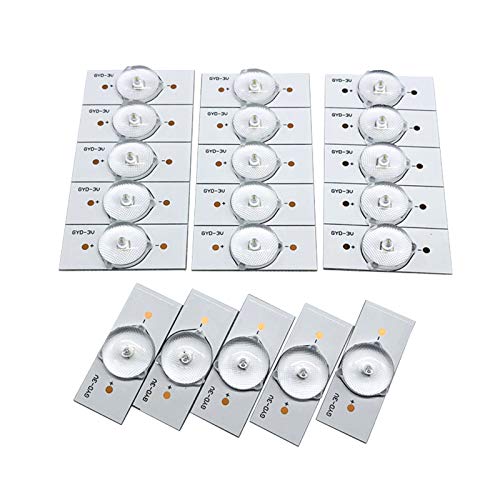 VISLONE 20PCS 3V SMD Lamp Beads mit optischem Linsenfliter für 32-65 LED TV Reparatur LED Lichtstreifen Teile Zubehör von VISLONE