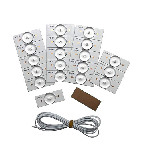 VISLONE 20PCS 3V SMD Lamp Beads mit optischem Linsenfliter für 32-65 LED TV Reparatur LED Lichtstreifen Teile Zubehör von VISLONE