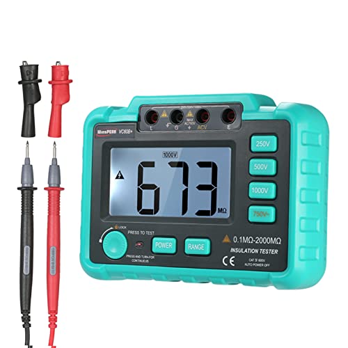 VISLONE VC60B+ LCD Digital Insulation Resistance Tester Megohm Meter Megohmmeter DC250V/500V/1000V AC750V von VISLONE