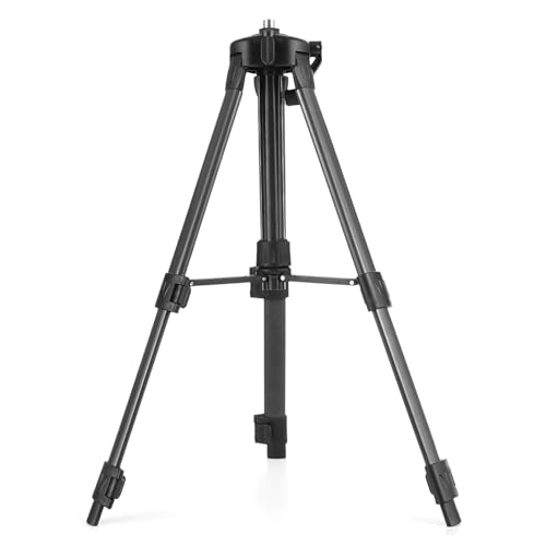 Vislone 1 Meter Stativständer 3 Höhen verstellbare Verlängerungsstange passend für 5/8'' Schnittstelle Laser Level (Schwarz) von VISLONE
