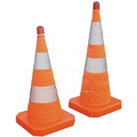 Viso Signalkegel Faltbar 70cm Blinklampe Orangle/weiss - Ssc370 von VISO