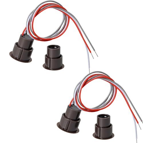 VISSQH 2 Stück RC-36 Magnetischer Reedschalter 3 Drähte Magnetschalter NC+NO Magnetschalter Türsensor Sensor für Fenster, Tor, Alarm Tür Fenster Sensor von VISSQH