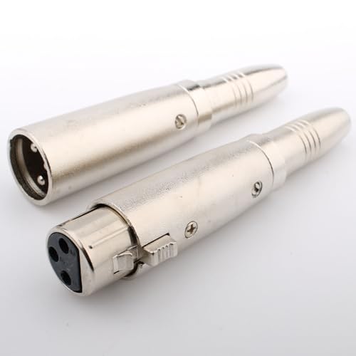 VISSQH 2 Stück XLR 3-Pin Stecker auf Klinke 6,35 mm Adapter,Mikrofon-Audiobuchse XLR 3-pin Panel Mount Anschlüsse Mikrofonkabelstecker XLR-Klinken-Anschlüsse Konverter,für Audio Mikrofon usw VISSQH 2 Stück XLR 3-Pin Stecker auf Klinke 6,35 mm Adapter,Mikrofon-Audiobuchse XLR 3-pin Panel Mount Anschlüsse Mikrofonkabelstecker XLR-Klinken-Anschlüsse Konverter,für Audio Mikrofon usw von VISSQH
