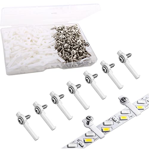 VISSQH 400PCS LED Strip Mounting Clip LED Strip Holder Silicone Light Strips Mounting Bracket Weiss LED Strip Mounting Clips with Screws LED Strips Clips for 10 mm LED Strips VISSQH 400PCS LED Strip Mounting Clip LED Strip Holder Silicone Light Strips Mounting Bracket Weiss LED Strip Mounting Clips with Screws LED Strips Clips for 10 mm LED Strips von VISSQH