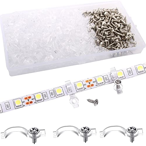 VISSQH 400PCS LED Strip Mounting Clip LED Strip Holder Silicone Light Strips Mounting Bracket transparent LED Strip Mounting Clips with Screws LED Strips Clips for 10 mm LED Strips VISSQH 400PCS LED Strip Mounting Clip LED Strip Holder Silicone Light Strips Mounting Bracket transparent LED Strip Mounting Clips with Screws LED Strips Clips for 10 mm LED Strips von VISSQH