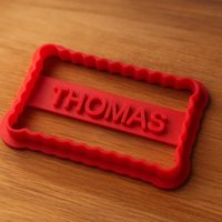 Personalisierter Ausstecher in Form Einer Petit Beurre - Vorname Ihrer Wahl von VISUAL3D