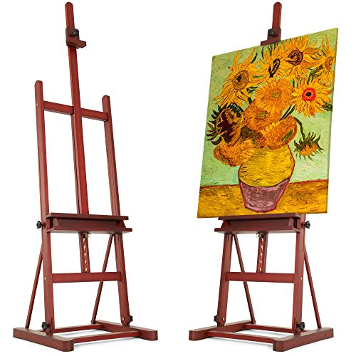 VISWIN Mittelgroße H-Rahmen 170-241cm H, Hält Leinwand bis zu 125 cm, Buchenholz Atelierstaffelei Groß für Malen, Massiver Buchenholz Staffelei Groß für Anfänger, Kunststudenten VISWIN Mittelgroße H-Rahmen 170-241cm H, Hält Leinwand bis zu 125 cm, Buchenholz Atelierstaffelei Groß für Malen, Massiver Buchenholz Staffelei Groß für Anfänger, Kunststudenten von VISWIN