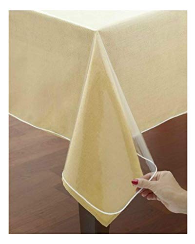 VITA PERFETTA Tischdecke Schutz PVC Transparent (180 x 180 cm) von VITA PERFETTA