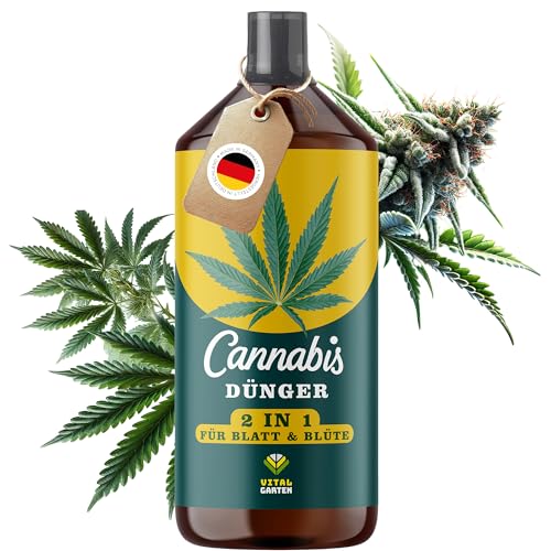 Premium 2-in-1 Cannabi s-Dünger Konzentrat - für perfekte Blüten | 1L Dünger für die Wachstums- und Blütephase | Indoor & Outdoor | Einfache Anwendung | Made in Germany Dünger Hanf Pflanzen Premium 2-in-1 Cannabi s-Dünger Konzentrat - für perfekte Blüten | 1L Dünger für die Wachstums- und Blütephase | Indoor & Outdoor | Einfache Anwendung | Made in Germany Dünger Hanf Pflanzen von VITAL GARTEN