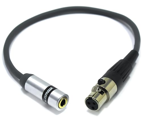 VITALCO Mini XLR Buchse auf 3.5mm Mini Klinke Weiblich Adapter - 3-poliges Mikrofon Audio Kabel VITALCO Mini XLR Buchse auf 3.5mm Mini Klinke Weiblich Adapter - 3-poliges Mikrofon Audio Kabel von VITALCO