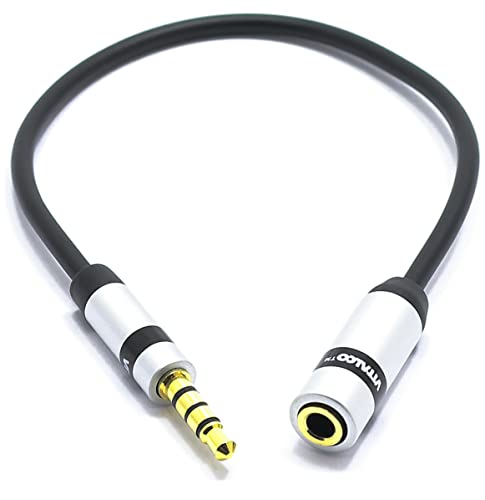 VITALCO TRS auf TRRS Mikrofon-Adapter, Mini-Buchse, 3,5 TRRS-Stecker auf TRS, 3,5 mm Buchse, Kabel VITALCO TRS auf TRRS Mikrofon-Adapter, Mini-Buchse, 3,5 TRRS-Stecker auf TRS, 3,5 mm Buchse, Kabel von VITALCO