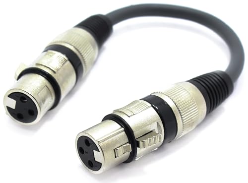 VITALCO XLR Buchse auf Buchse Gender Changer Mikrofon Adpter 3 Polig Weiblich Kabel von VITALCO