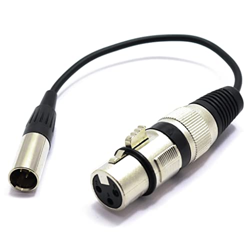 VITALCO XLR Buchse auf Mini XLR Stecker Adapter Mikrofon 3 Polig Audio Kabel von VITALCO