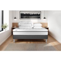 Komplettpaket Bett - Matratze 180x200 cm + Boxspring-Lattenrost (im Set) + 2 Kopfkissen + Bettdecke - Vital Spa von VITALIT
