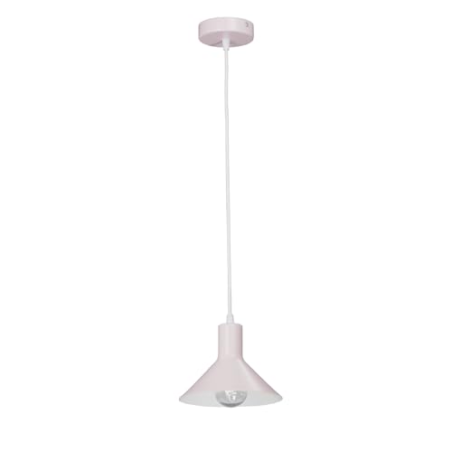 VITALUCE Pendelleuchte, Hängeleuchte VE4793-4/1S 1-flammig xE27 max. 40W,Farbe: Rosa, Größe: HxBxL: H121 B18 L18, 0,5kg. von VITALUCE