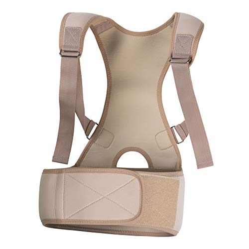 VITALmaxx Rückenkorrektor L/XL creme | Verstellbare Träger | Weiches & flexibles Material für ein komfortables Tragegefühl | Zur kurzfristigen Unterstützung der Körperhaltung von VITALmaxx