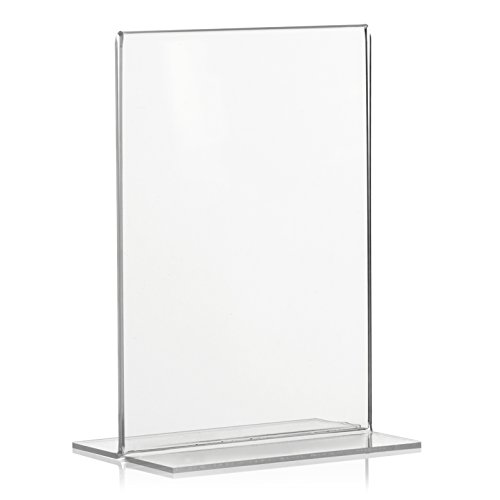 VITAdisplays 10 Stück DIN A6 Werbeaufsteller, T-Ständer, T-Aufsteller im Hochformat, Tischaufsteller aus original PLEXIGLAS VITAdisplays 10 Stück DIN A6 Werbeaufsteller, T-Ständer, T-Aufsteller im Hochformat, Tischaufsteller aus original PLEXIGLAS von VITAdisplays