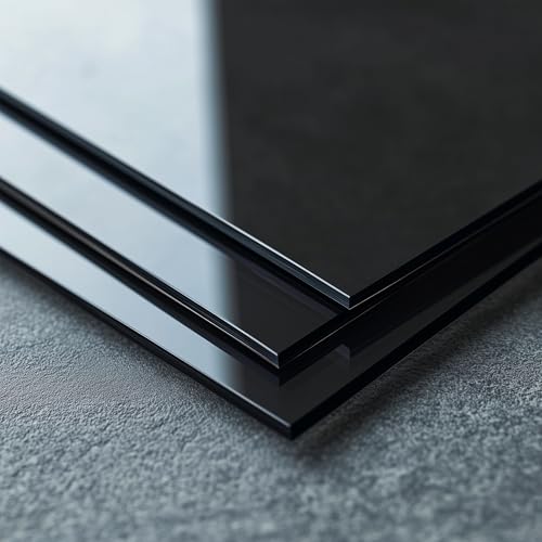 PLEXIGLAS Zuschnitt schwarz, Acrylglas, diamantpoliert, Bauglas Scheibe, Kunststoffplatte, Zuschnitte in allen Größen und Farben, Stärke 2.0-25.0 mm - Made in Germany - 100 x 200 x 5 mm,3 Stk PLEXIGLAS Zuschnitt schwarz, Acrylglas, diamantpoliert, Bauglas Scheibe, Kunststoffplatte, Zuschnitte in allen Größen und Farben, Stärke 2.0-25.0 mm - Made in Germany - 100 x 200 x 5 mm,3 Stk von VITAdisplays