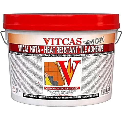 Heat Resistant Tile Adhesive 5Kg - High Temperature Ready Mixed by Vitcas von VITCAS