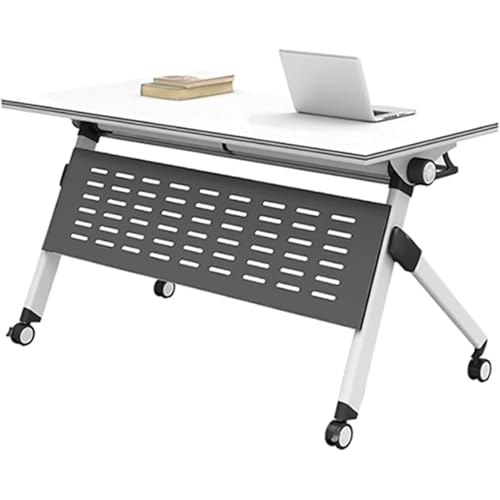 Mobiler Klapp-Konferenztisch Mit Verriegelbaren Rädern, Für Kleine Räume, Vielseitig Einsetzbarer Büro- Und Schulungstisch, Leicht Zu Lagern Und Zu Transportieren (1pcs 140 x 40 x 75 cm) von VITIWEDTY