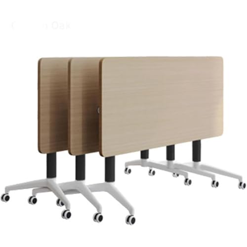 VITIWEDTY Mobiler Klapp-Konferenztisch, Moderner Büroschulungstisch, Platzsparender Klapptisch Für Meetings, Tragbares Design (180 * 50 * 75cm C) von VITIWEDTY